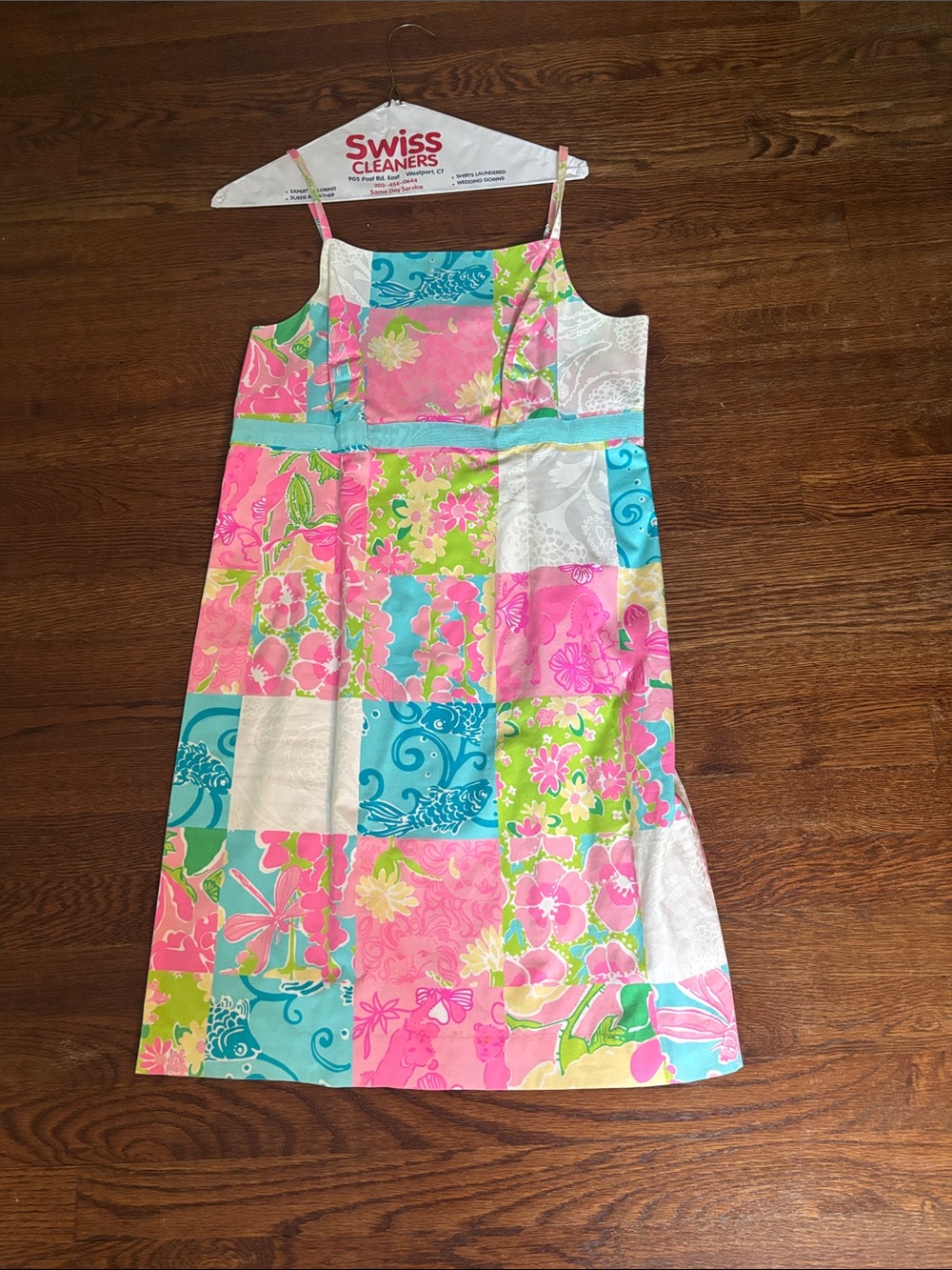 Lilly Pulitzer Multi-Color Patchwork Sundress - Pink, Blue, Green, White